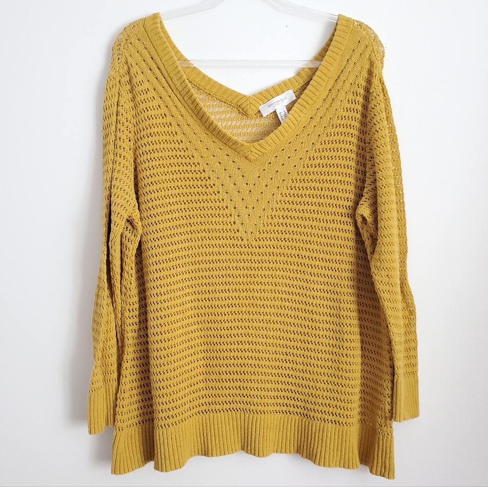 Addition Elle Open Knit Sweater Size 3X